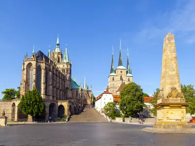 Dom hill of Erfurt Germany