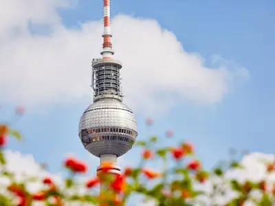 TV tower in Berlin at sunny day, Germany