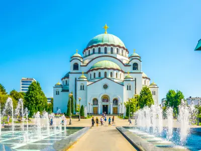 View of the saint sava cathedral in Belgrade, Serbia

