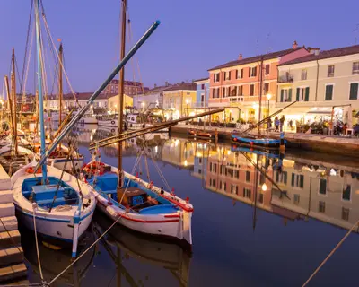cesenatico fishing village on the Adriatic Sea famous for its fish restaurants Romagna Romagna