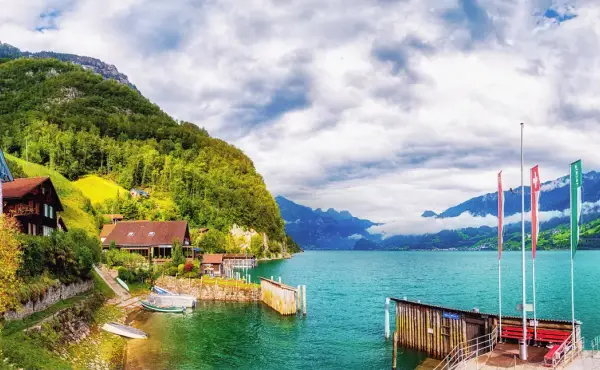 Der Walensee und das Weindörfchen Quinten